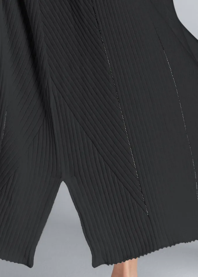 LONG RIBBED DUSTER Black Women VENUS Cardigans and Dusters