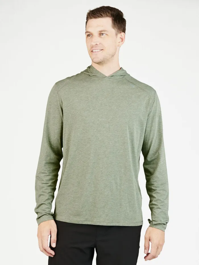 Long Sleeve TShirts Men Tasc Performance Lightweight Hoodie
