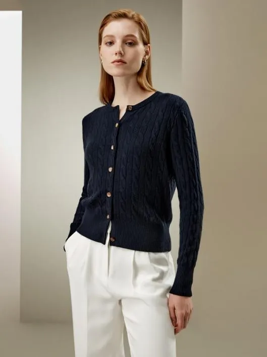 Luxurious Cable Knit Cashmere Sweater For Women Women Lilysilk Essentials