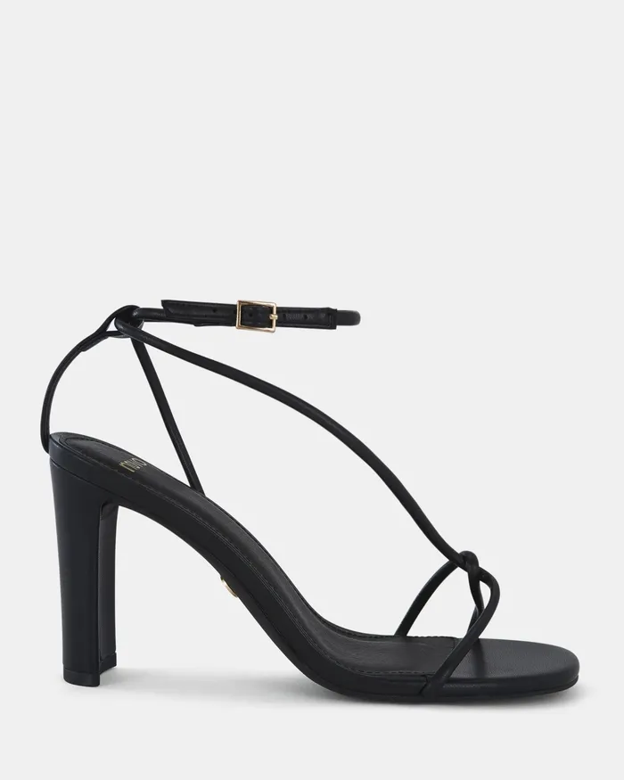 MACERATA BLACK Open Toe Heels Party NOVO Shoes Women