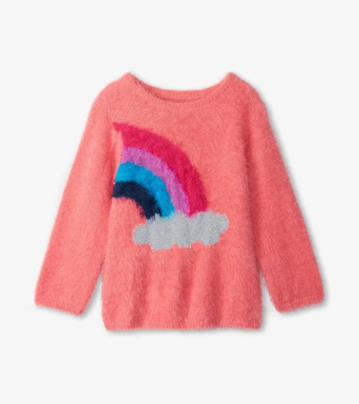 Magical Rainbow Shimmer Fuzzy Sweater Hatley