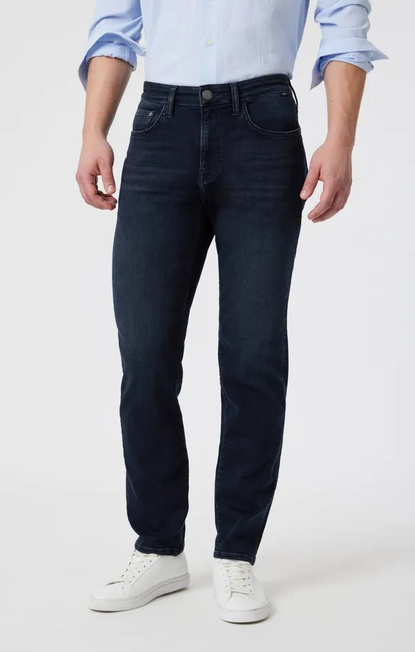 Marcus Slim Straight Leg In Blue Black Brushed Supermove Men Mavi Jeans Denim Marcus Slim Straight Leg In Blue Black Brushed Supermove Men Mavi Jeans Denim