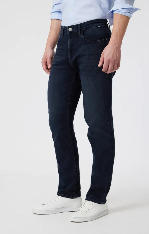 Marcus Slim Straight Leg In Blue Black Brushed Supermove Men Mavi Jeans Denim Marcus Slim Straight Leg In Blue Black Brushed Supermove Men Mavi Jeans Denim