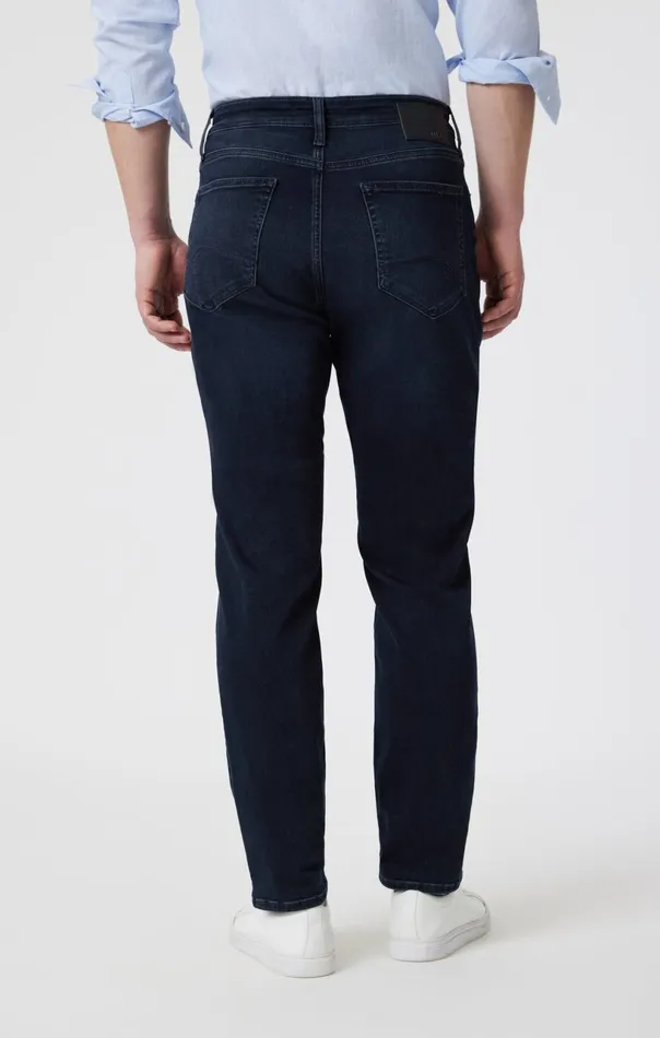 Marcus Slim Straight Leg In Blue Black Brushed Supermove Men Mavi Jeans Denim Marcus Slim Straight Leg In Blue Black Brushed Supermove Men Mavi Jeans Denim