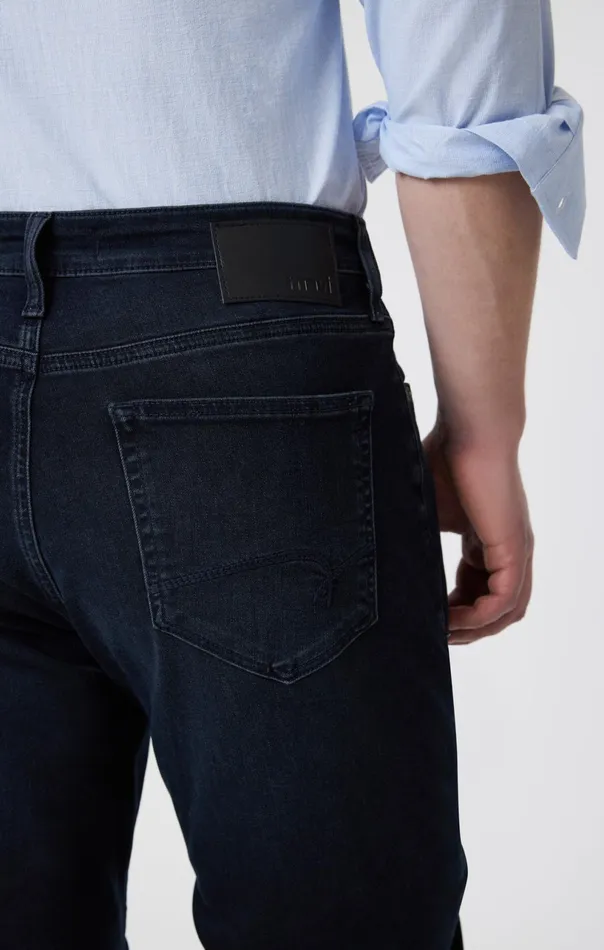 Marcus Slim Straight Leg In Blue Black Brushed Supermove Men Mavi Jeans Denim Marcus Slim Straight Leg In Blue Black Brushed Supermove Men Mavi Jeans Denim