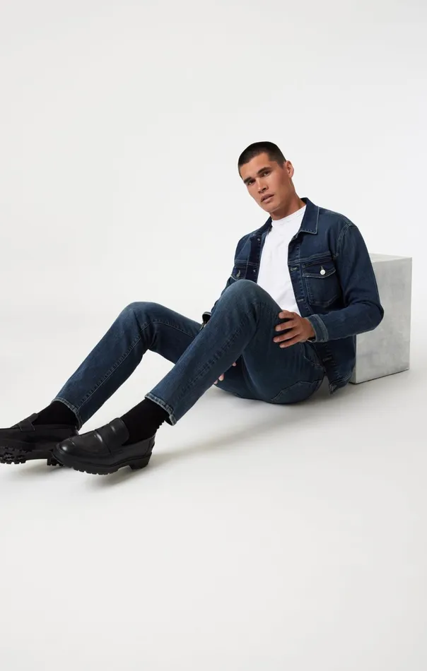 Marcus Slim Straight Leg In Dark Used Organic Vintage Men Mavi Jeans Denim Marcus Slim Straight Leg In Dark Used Organic Vintage Men Mavi Jeans Denim