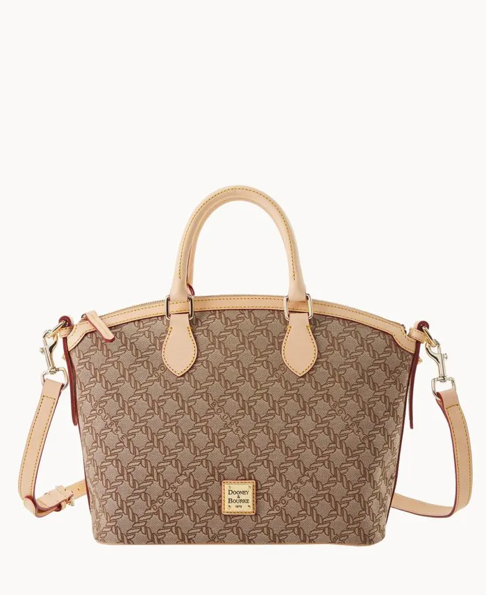 Maritime Domed Satchel Brown Woman Dooney and Bourke Satchels