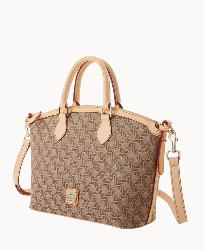 Maritime Domed Satchel Brown Woman Dooney and Bourke Satchels Maritime Domed Satchel Brown Woman Dooney and Bourke Satchels