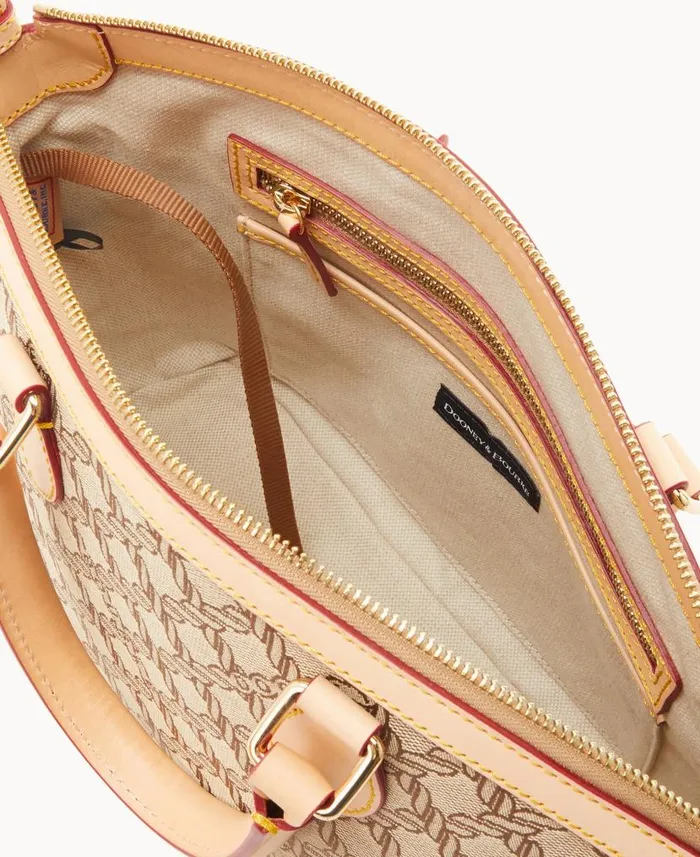 Maritime Domed Satchel Brown Woman Dooney and Bourke Satchels Maritime Domed Satchel Brown Woman Dooney and Bourke Satchels