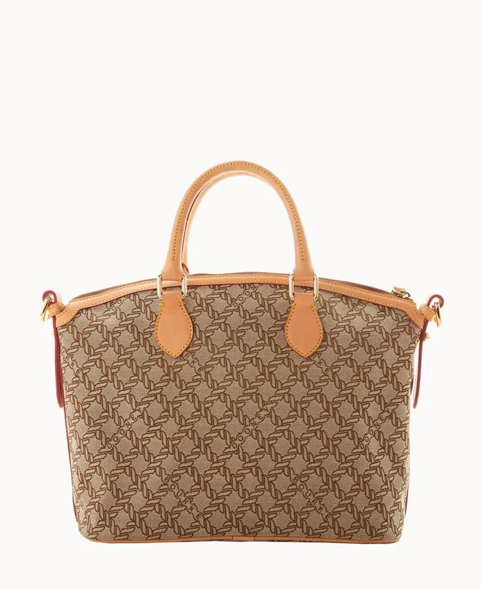 Maritime Domed Satchel Brown Woman Dooney and Bourke Satchels Maritime Domed Satchel Brown Woman Dooney and Bourke Satchels
