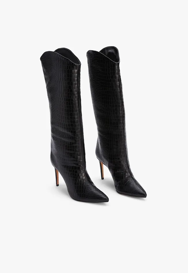 Maryana Boot Black Women Schutz Shoes Maryana Boots