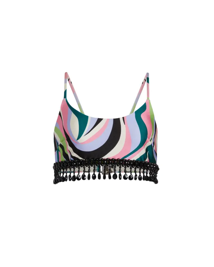 Matching Sets Women PatBO DELOS BEADED CROPPED TOP