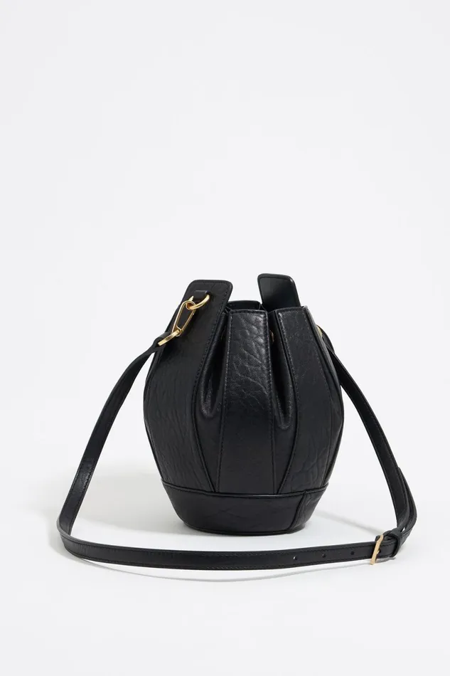Medium Black Ball Bucket Bag Black Women Bimba Y Lola Crossbody Bags Medium Black Ball Bucket Bag Black Women Bimba Y Lola Crossbody Bags