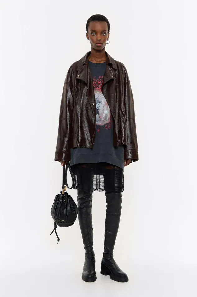 Medium Black Ball Bucket Bag Black Women Bimba Y Lola Crossbody Bags Medium Black Ball Bucket Bag Black Women Bimba Y Lola Crossbody Bags