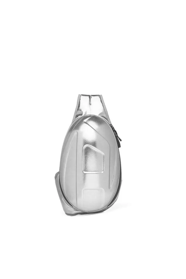 Men 1drPod Sling Bag Silver Diesel Backpacks