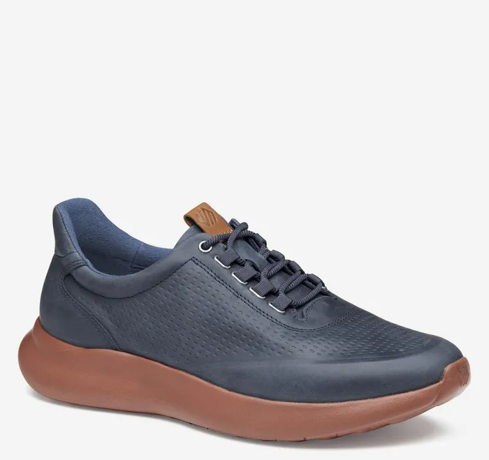 Men Amherst 20 Embossed UThroat Navy Oiled Full Grain JohnstonandMurphy LaceUps Men Amherst 20 Embossed UThroat Navy Oiled Full Grain JohnstonandMurphy LaceUps