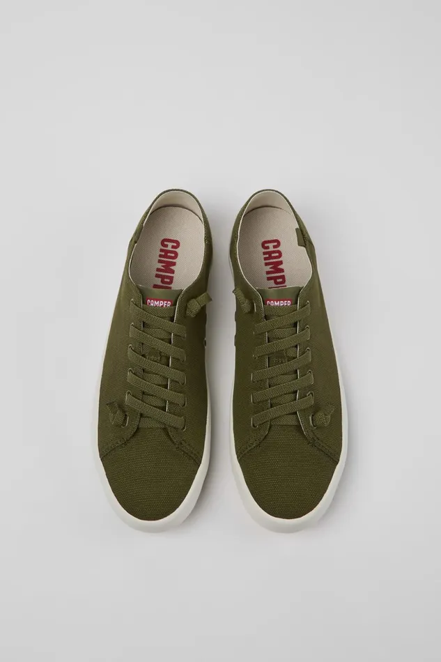 Men Andratx Green Textile Sneaker Camper Sneakers Men Andratx Green Textile Sneaker Camper Sneakers