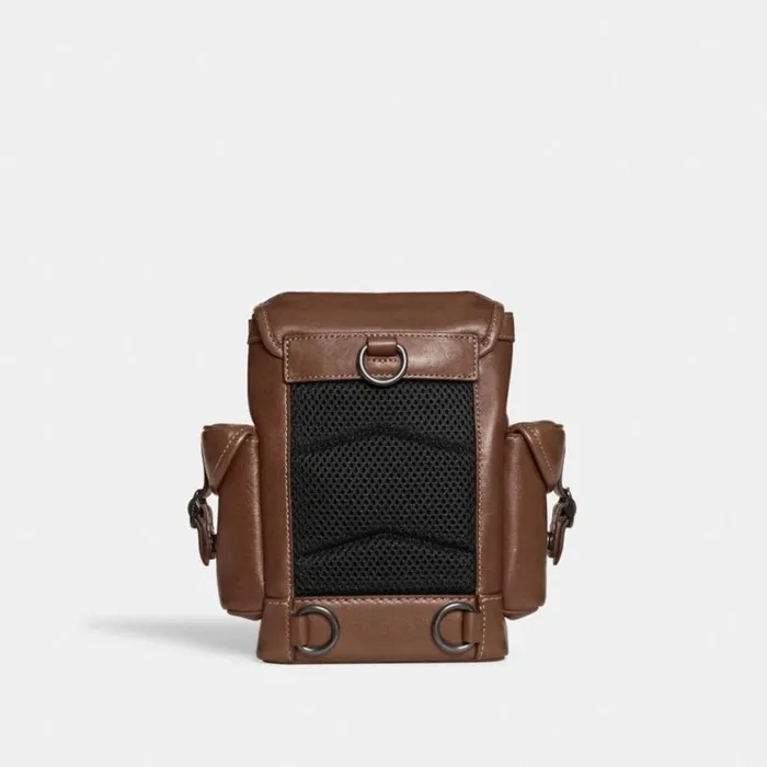 Men Backpacks Coach Hitch Backpack 13 Dark Saddle