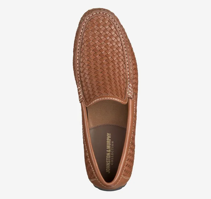 Men Baldwin Driver Woven SlipOn Loafer Tan Sheepskin JohnstonandMurphy SlipOns and Loafers Men Baldwin Driver Woven SlipOn Loafer Tan Sheepskin JohnstonandMurphy SlipOns and Loafers