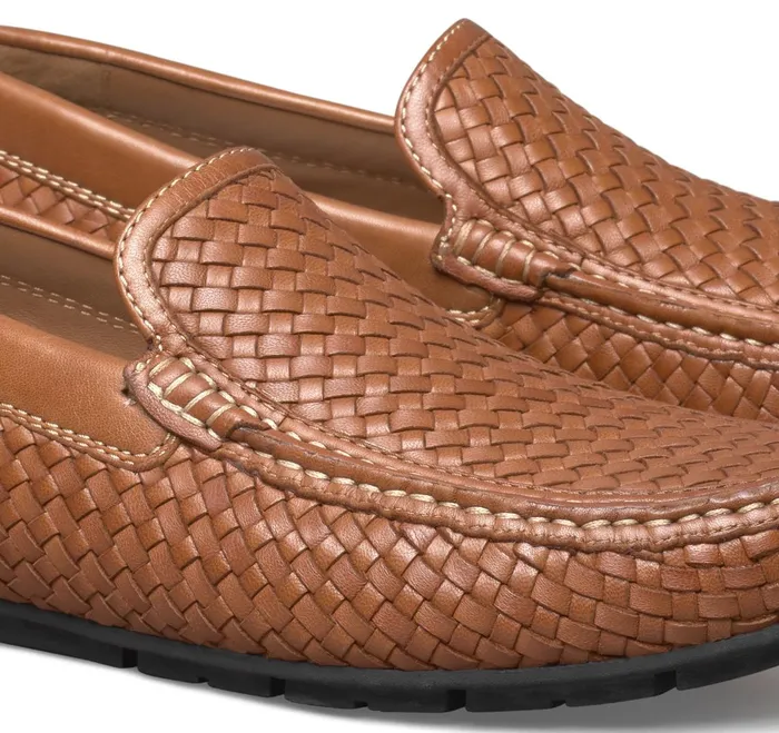 Men Baldwin Driver Woven SlipOn Loafer Tan Sheepskin JohnstonandMurphy SlipOns and Loafers Men Baldwin Driver Woven SlipOn Loafer Tan Sheepskin JohnstonandMurphy SlipOns and Loafers