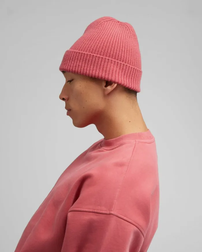 Men Beanies Colorful Standard Merino Wool Beanie Ultra Violet
