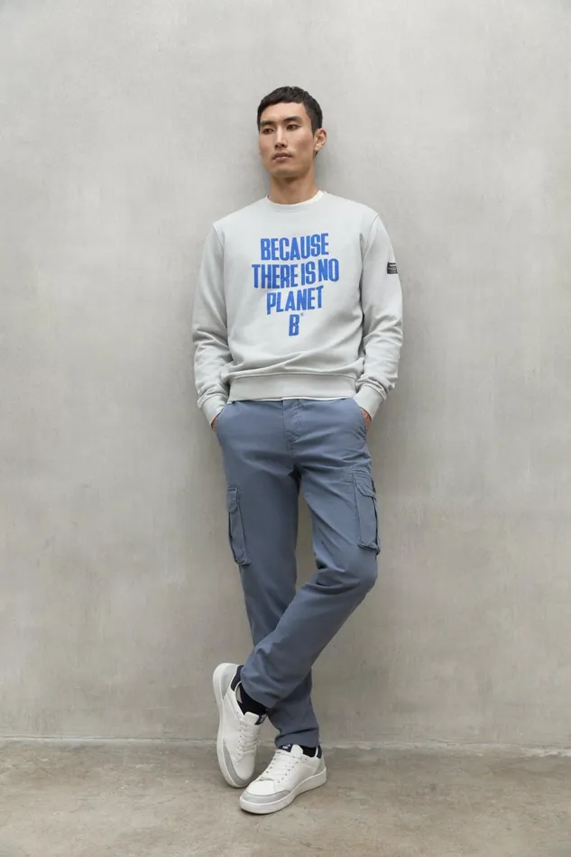 Men Beige Barder Sweatshirt Ecoalf Sweatshirts
