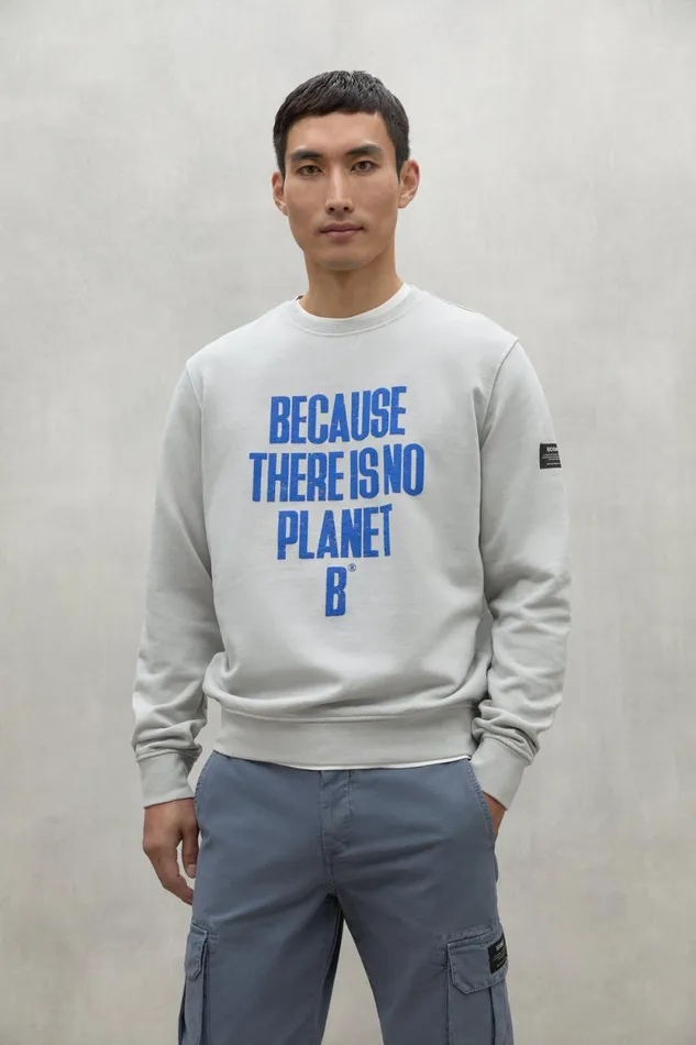 Men Beige Barder Sweatshirt Ecoalf Sweatshirts