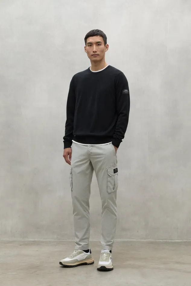 Men Beige Marne Trousers Ecoalf Trousers