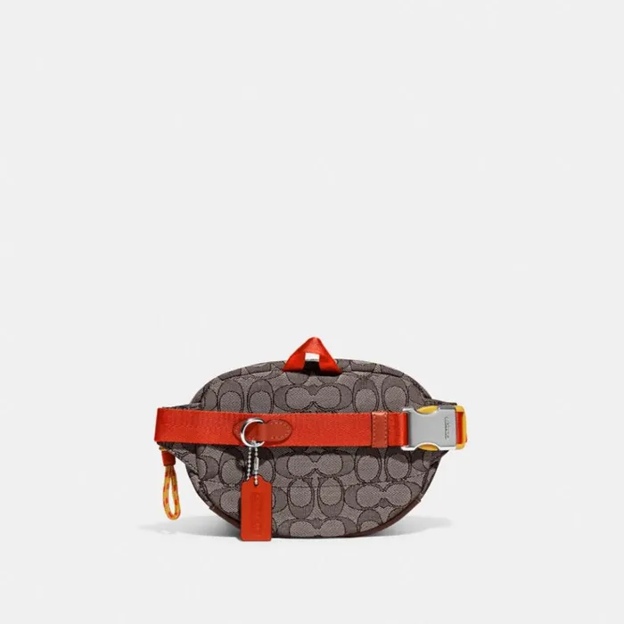 Men Belt Bags Coach Utility Belt Bag In Signature Jacquard Oak