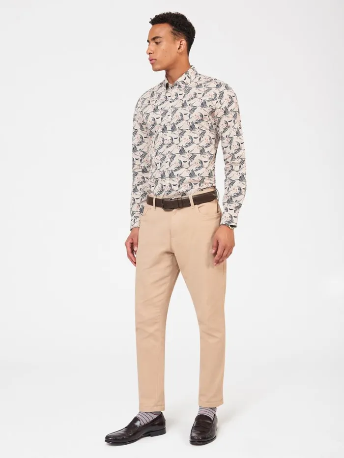 Men Ben Sherman Archive Print Shirts Art Nouveau Floral Print 8211 Fog Men Ben Sherman Archive Print Shirts Art Nouveau Floral Print 8211 Fog