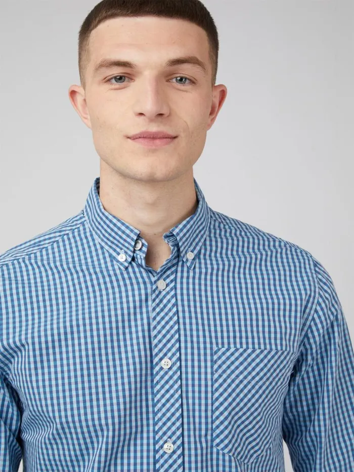 Men Ben Sherman Heritage Check Shirts Signature Gingham LongSleeve Shirt