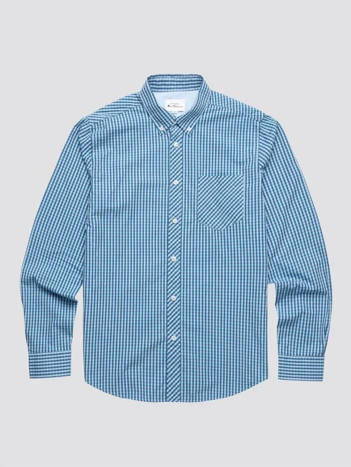Men Ben Sherman Heritage Check Shirts Signature Gingham LongSleeve Shirt