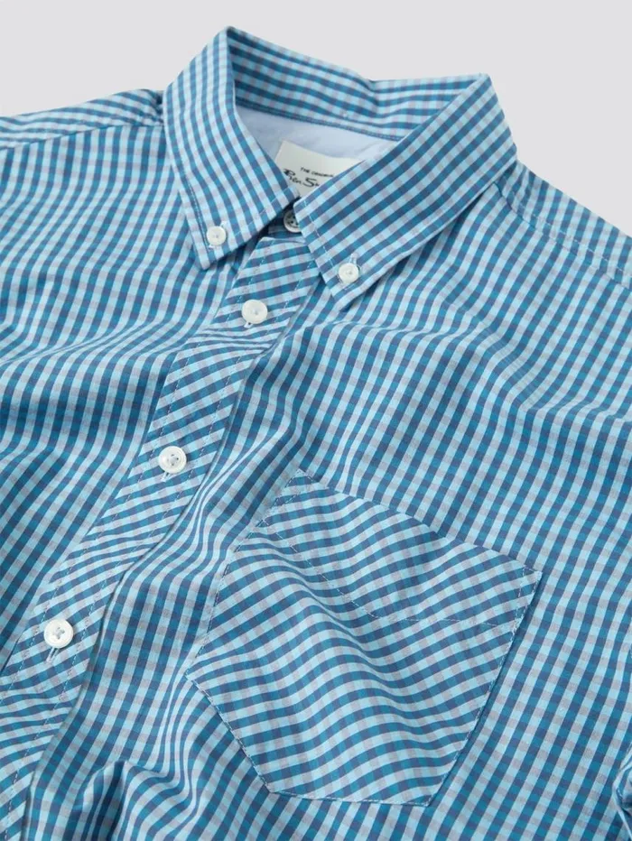 Men Ben Sherman Heritage Check Shirts Signature Gingham ShortSleeve Shirt