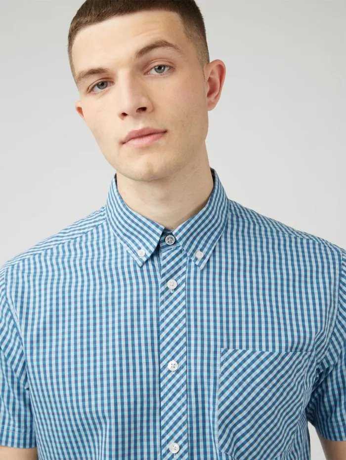 Men Ben Sherman Heritage Check Shirts Signature Gingham ShortSleeve Shirt Men Ben Sherman Heritage Check Shirts Signature Gingham ShortSleeve Shirt