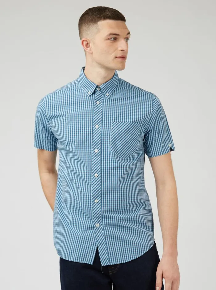 Men Ben Sherman Heritage Check Shirts Signature Gingham ShortSleeve Shirt Men Ben Sherman Heritage Check Shirts Signature Gingham ShortSleeve Shirt