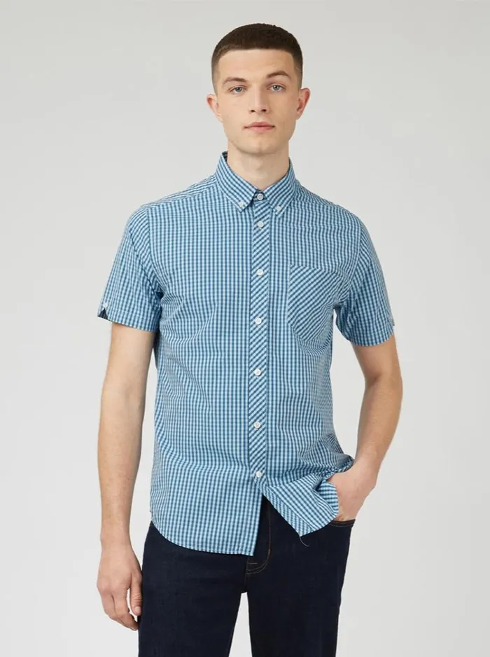Men Ben Sherman Heritage Check Shirts Signature Gingham ShortSleeve Shirt Men Ben Sherman Heritage Check Shirts Signature Gingham ShortSleeve Shirt