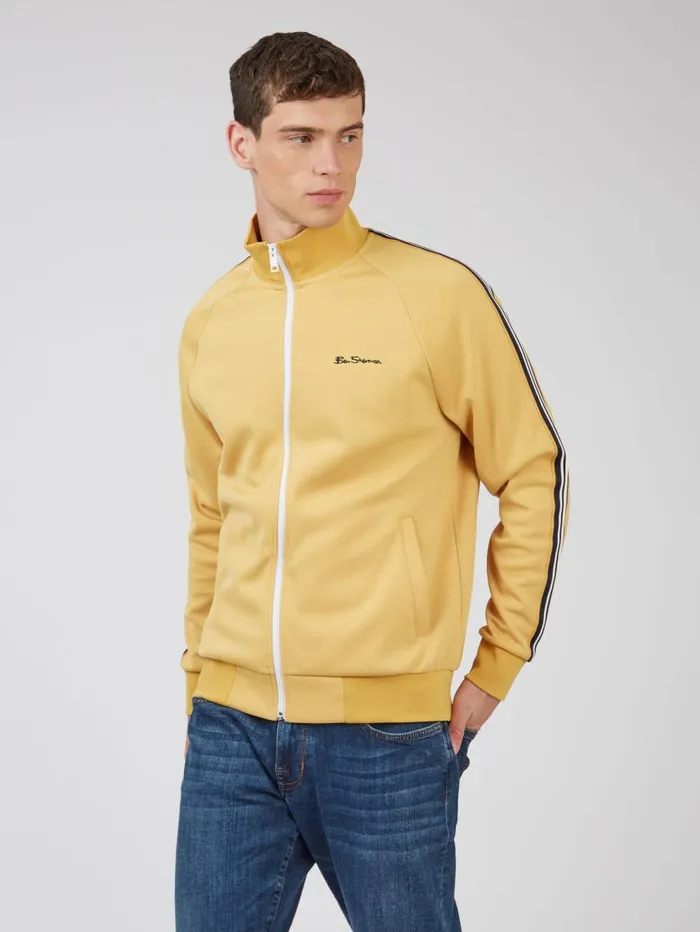 Men Ben Sherman Jackets and Outerwear Signature ZipThrough Track Jacket 8211 Sunflower