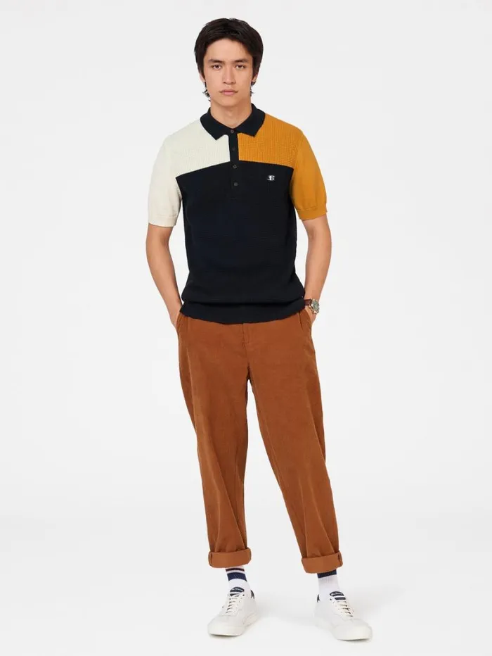 Men Ben Sherman Mod Knit Polos B By Colorblock Knit Polo Men Ben Sherman Mod Knit Polos B By Colorblock Knit Polo