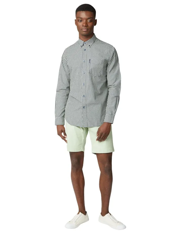 Men Ben Sherman Shorts Signature Slim Stretch Chino Short 8211 Green