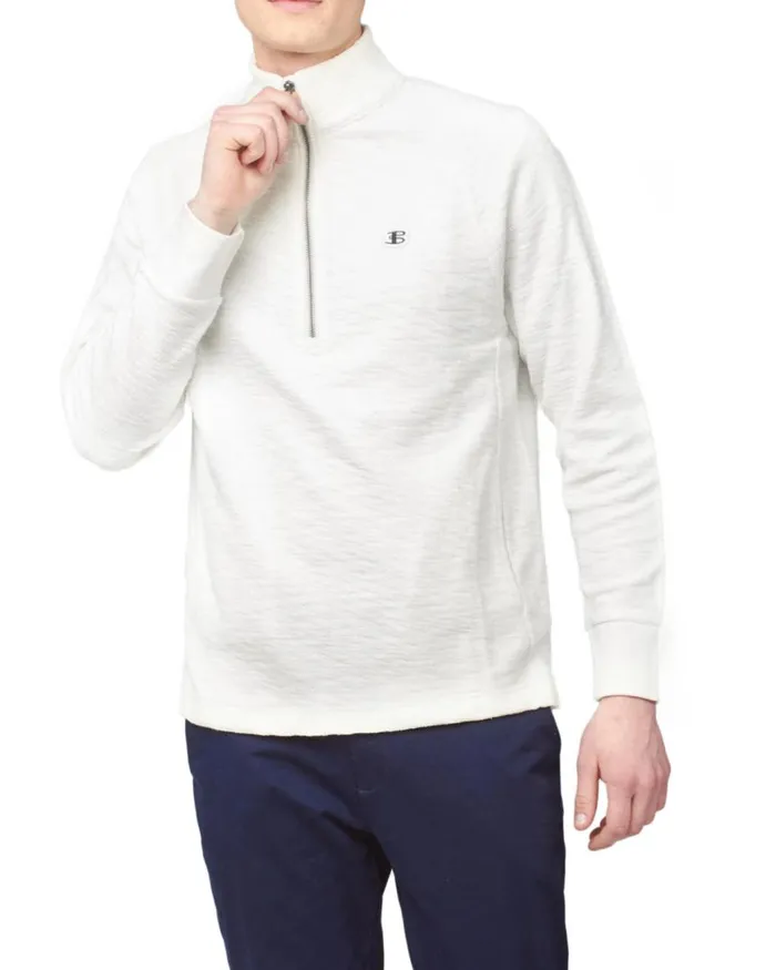 Men Ben Sherman Sweatshirts and Hoodies B By Loopback Jersey Sweatshirt 8211 Ivory Men Ben Sherman Sweatshirts and Hoodies B By Loopback Jersey Sweatshirt 8211 Ivory