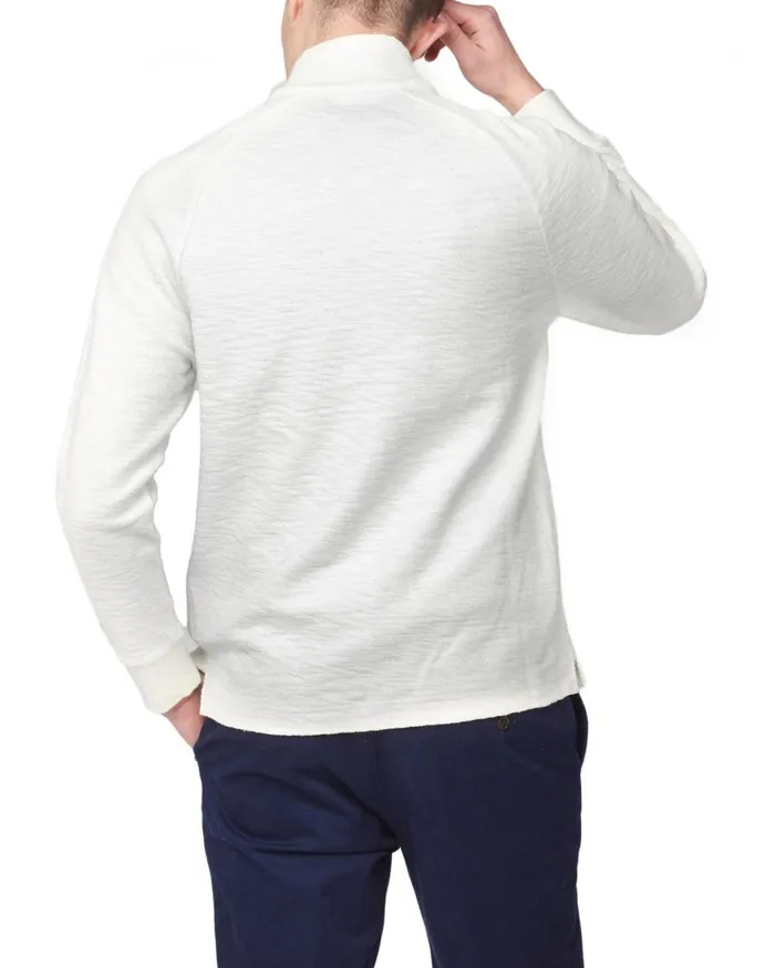 Men Ben Sherman Sweatshirts and Hoodies B By Loopback Jersey Sweatshirt 8211 Ivory