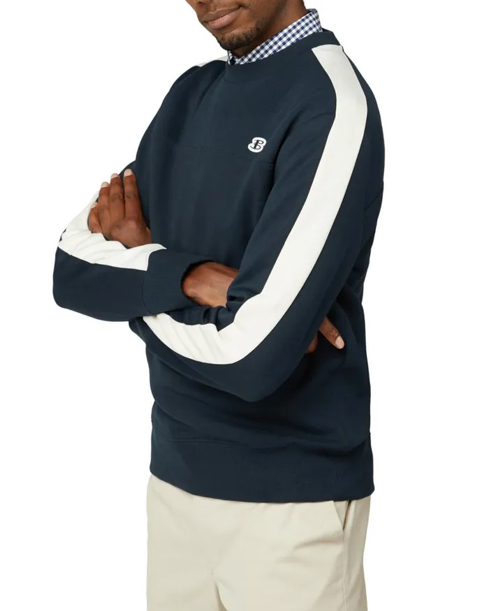 Men Ben Sherman Sweatshirts and Hoodies B By TricotLoopback Mix Sweatshirt 8211 Midnight Men Ben Sherman Sweatshirts and Hoodies B By TricotLoopback Mix Sweatshirt 8211 Midnight