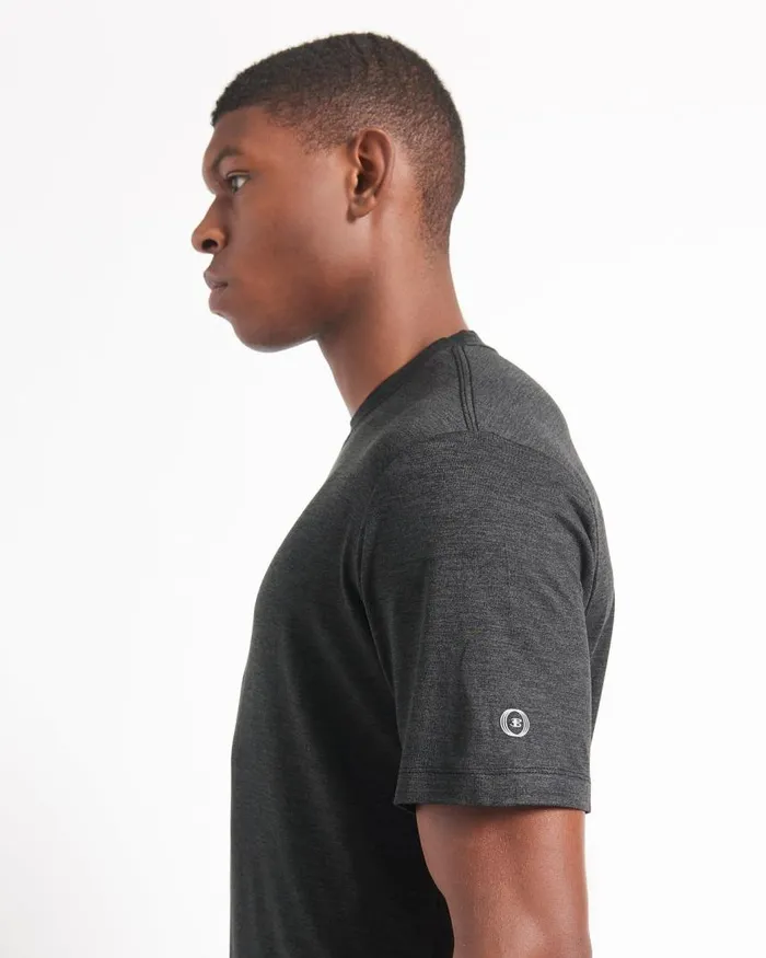 Men Ben Sherman TShirts and Graphic Tees Performance Stretch Marl TShirt 8211 Black Men Ben Sherman TShirts and Graphic Tees Performance Stretch Marl TShirt 8211 Black