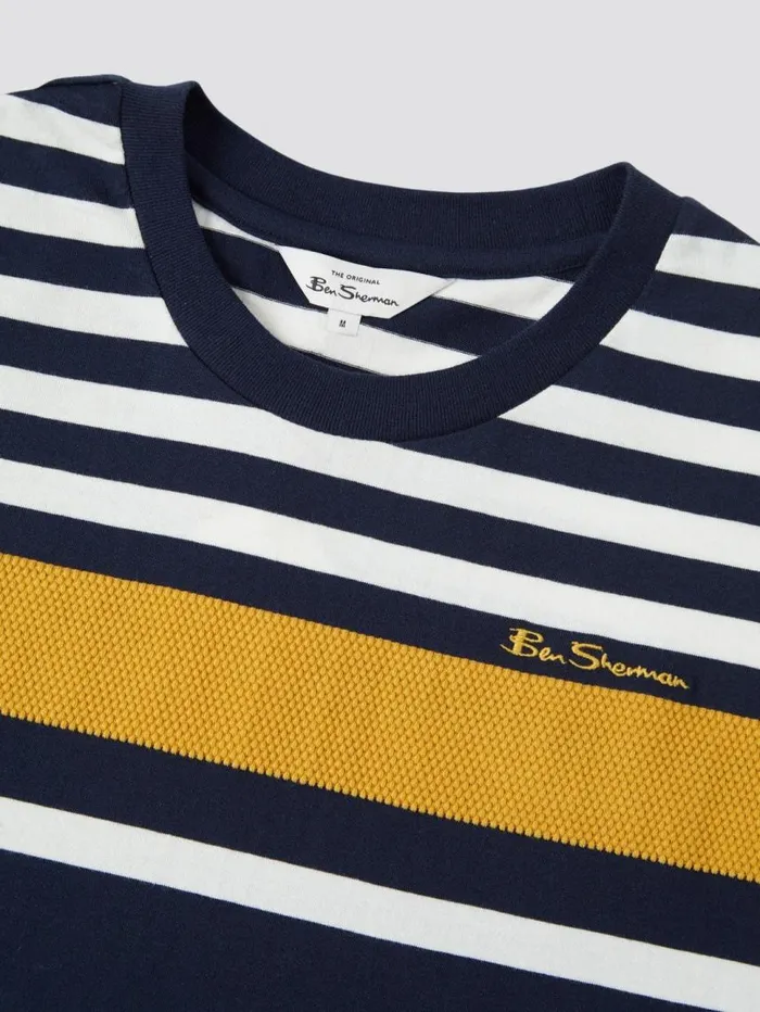 Men Ben Sherman TShirts and Graphic Tees Signature Jersey Stripe Tee 8211 Navy Men Ben Sherman TShirts and Graphic Tees Signature Jersey Stripe Tee 8211 Navy