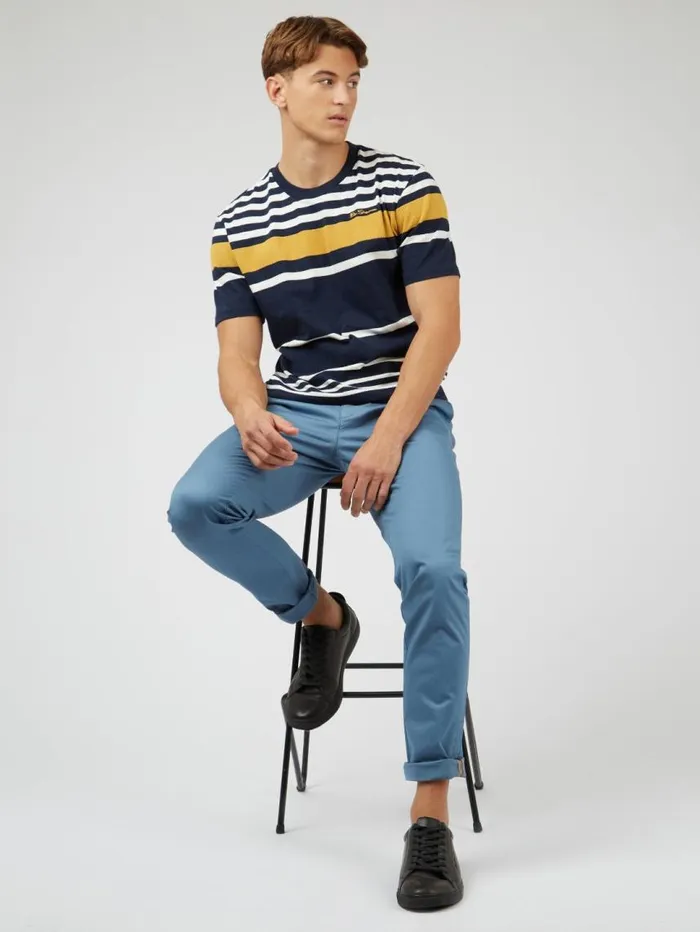Men Ben Sherman TShirts and Graphic Tees Signature Jersey Stripe Tee 8211 Navy Men Ben Sherman TShirts and Graphic Tees Signature Jersey Stripe Tee 8211 Navy