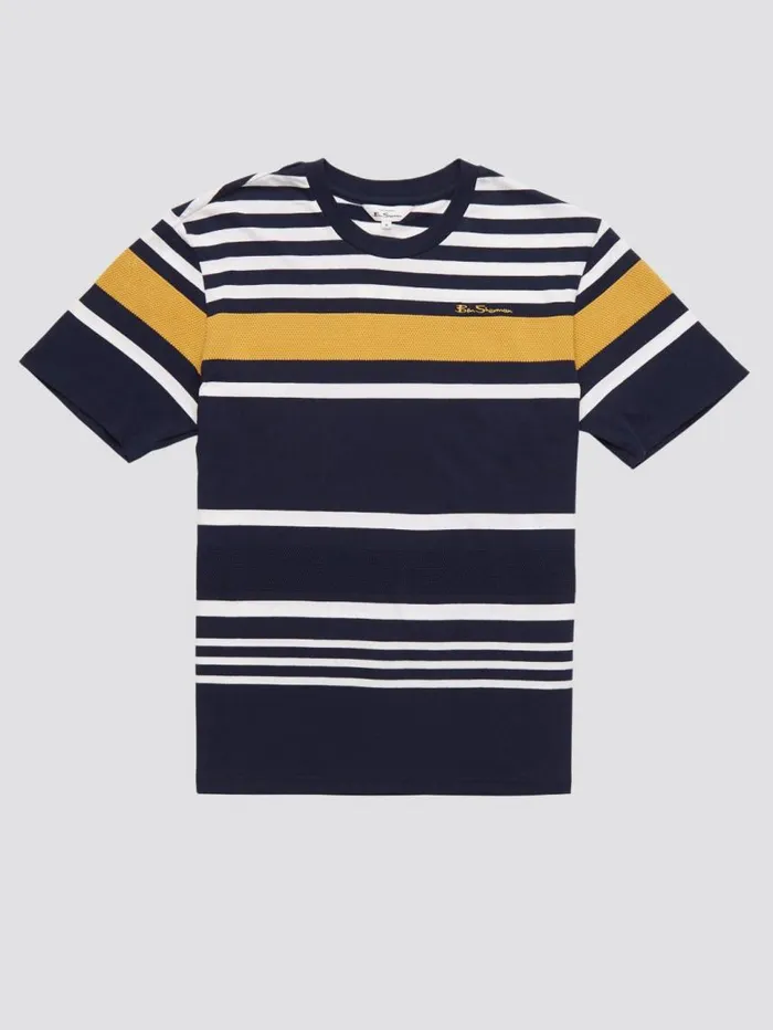 Men Ben Sherman TShirts and Graphic Tees Signature Jersey Stripe Tee 8211 Navy Men Ben Sherman TShirts and Graphic Tees Signature Jersey Stripe Tee 8211 Navy