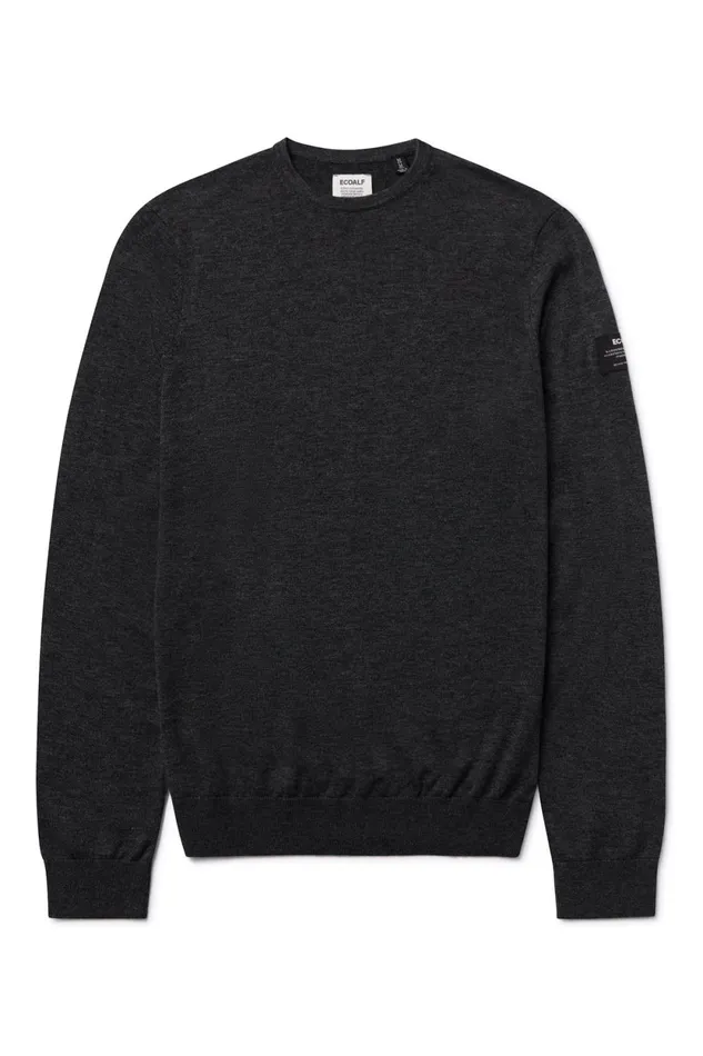 Men Black Bayona Sweater Ecoalf Knitwear