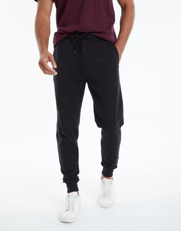 Men Black Regular Fit Joggers Threadbare Joggers