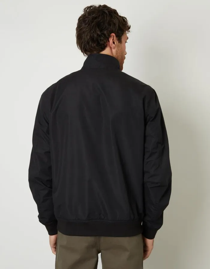 Men Black Zip Up Harrington Jacket Threadbare Jackets Men Black Zip Up Harrington Jacket Threadbare Jackets
