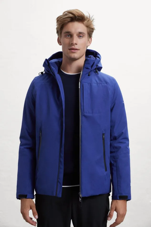 Men Blue Aktua Jacket Ecoalf Coats And Jackets